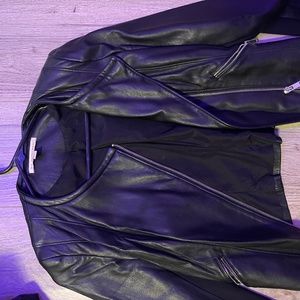 Zara faux leather jacket